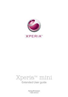 Sony Xperia Mini manual. Smartphone Instructions.